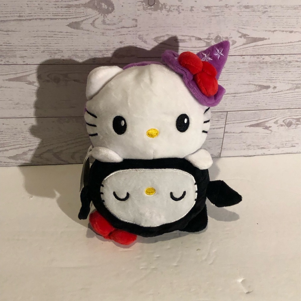 TeeTurtle Sanrio Hello Kitty Bat & Witch Reversible Plush